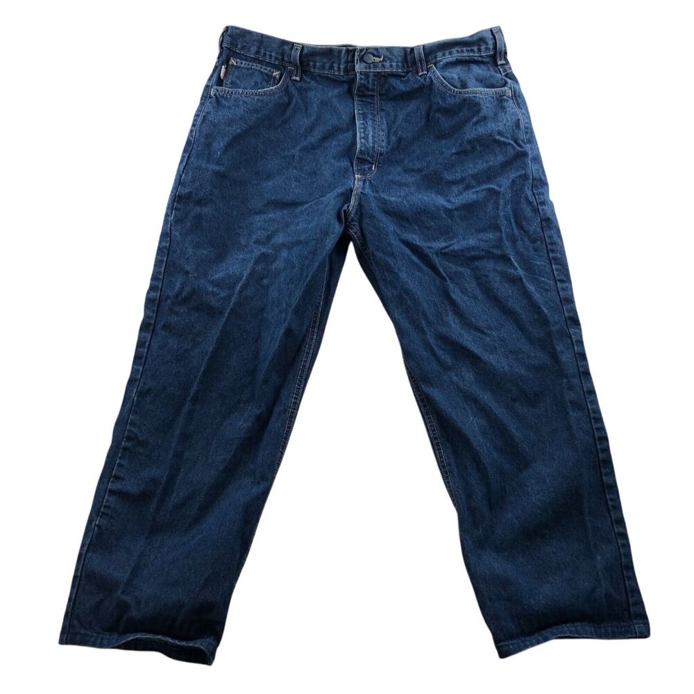 Carhartt Mens Cat 2 Work Jeans Size 38x30 Relaxed Flame Resistant Workwear 2112